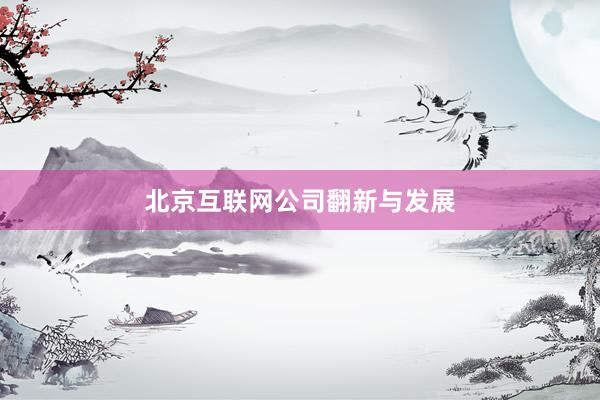 北京互联网公司翻新与发展